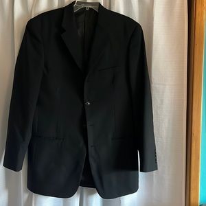 Versini Woolmark men’s black dress jacket